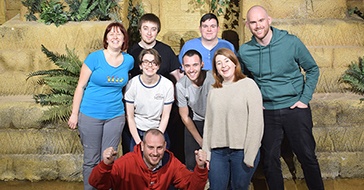 The Edge of the Web team at the Crystal Maze