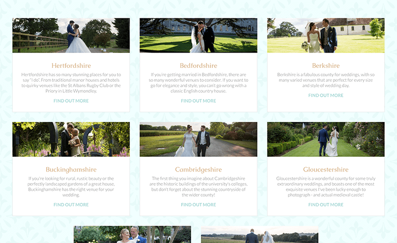 Screenshot of Becky Kerr Photography locations