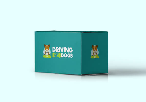 Driving with Dogs branded box
