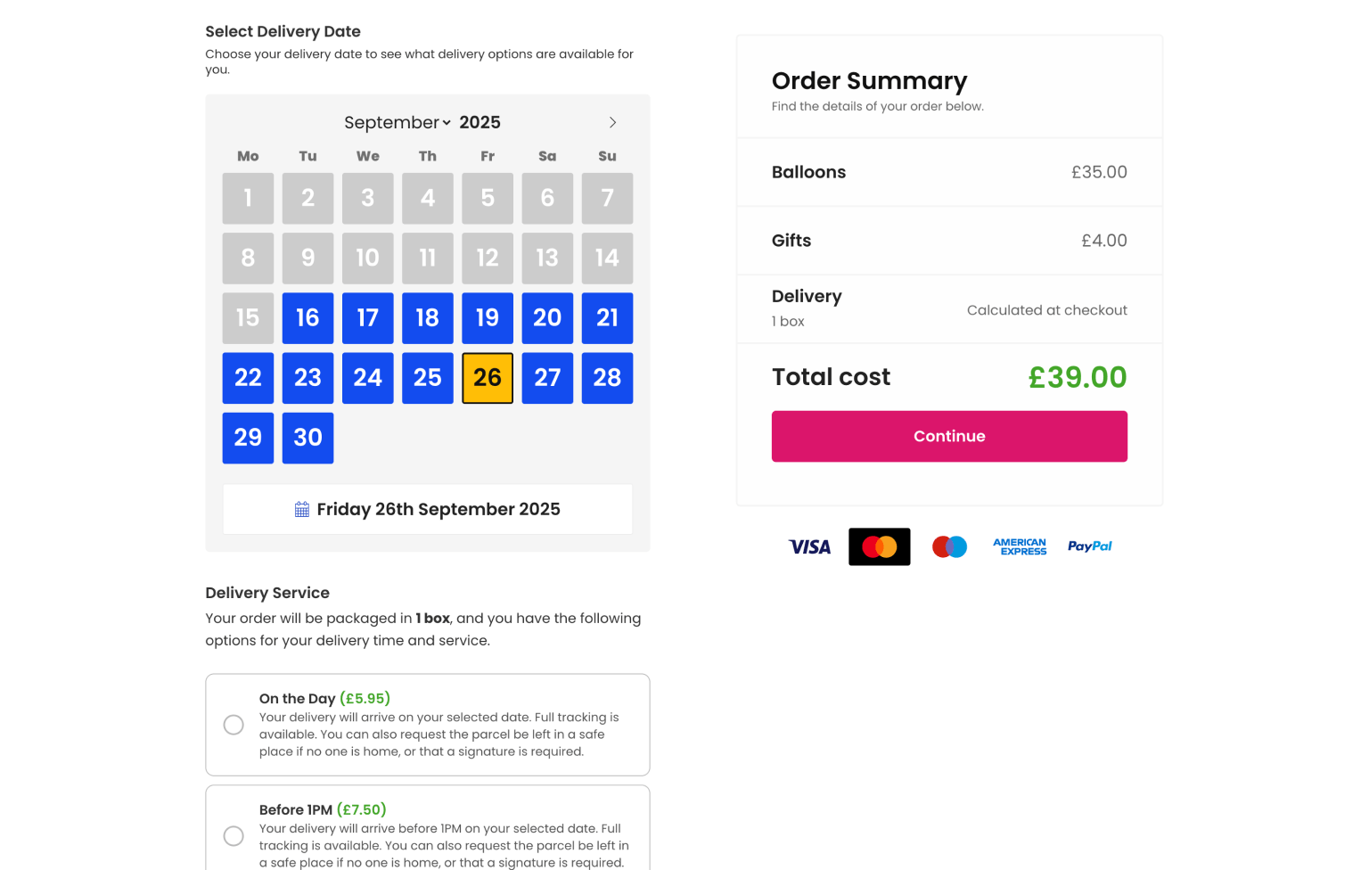 Screenshot of desktop device