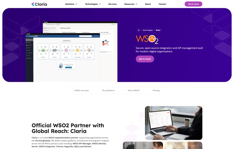 Screenshot of desktop device