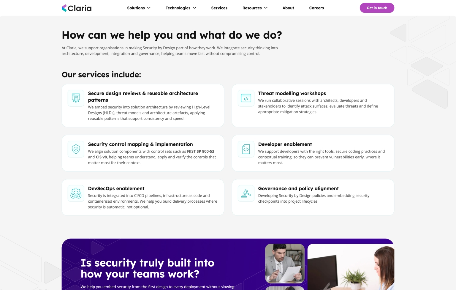 Screenshot of desktop device