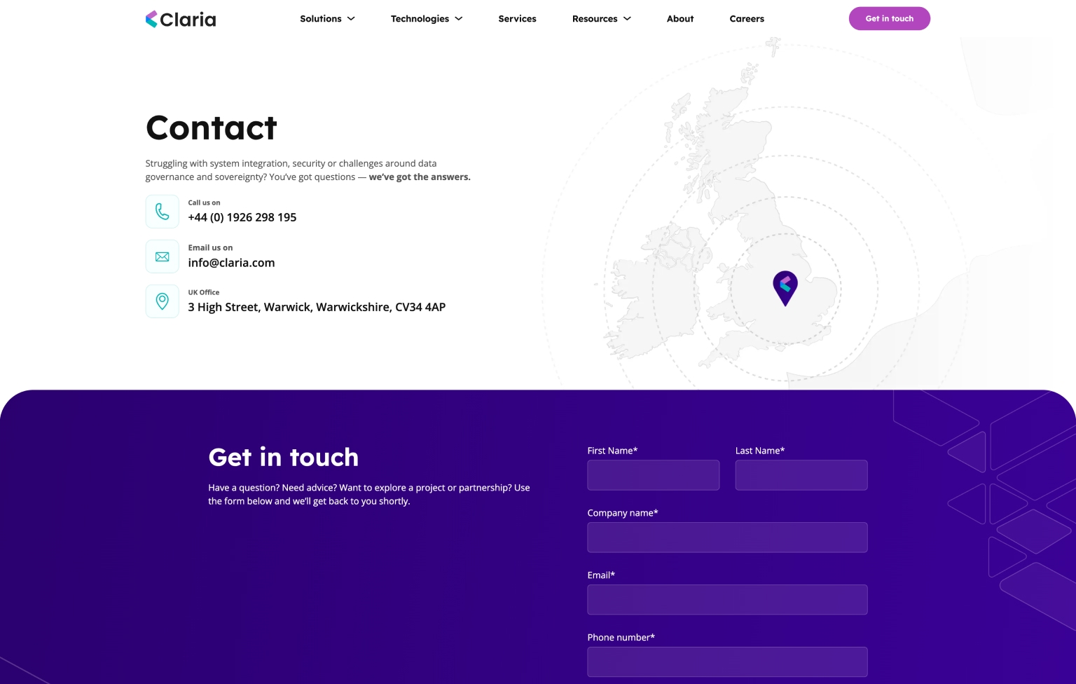 Screenshot of desktop device