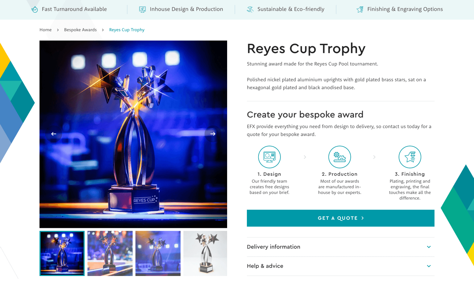 Screenshot of desktop device