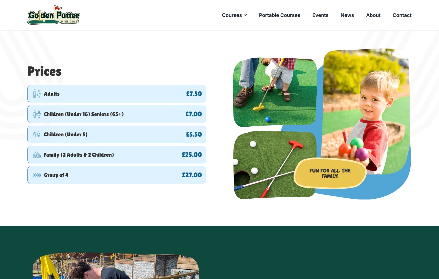 Screenshot of desktop device