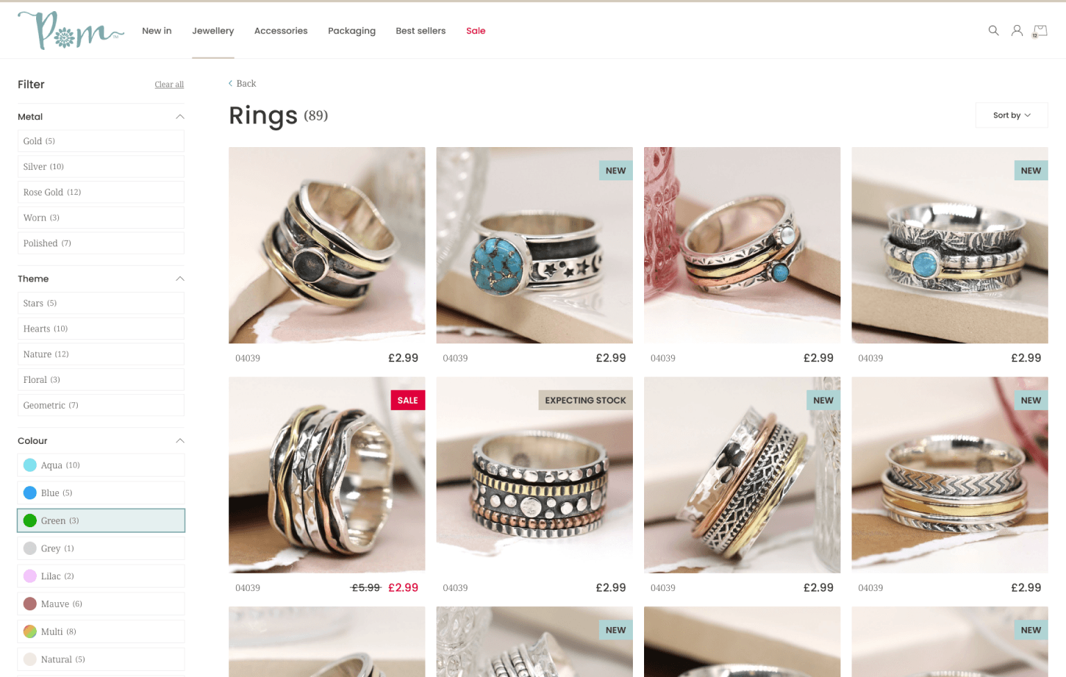 Screenshot of desktop device
