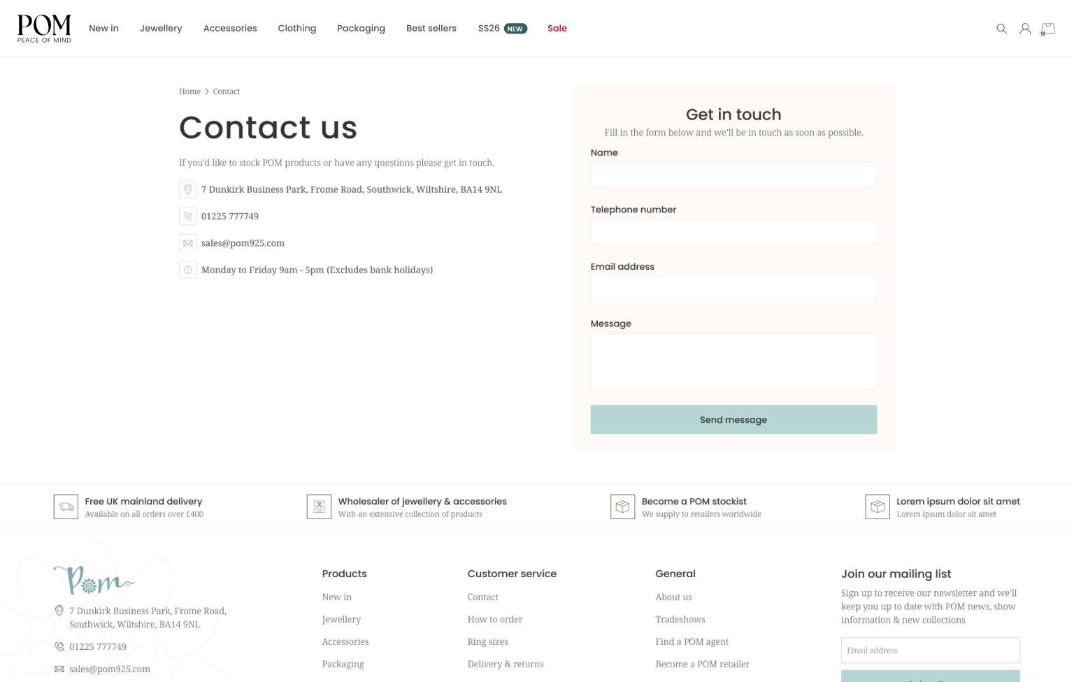 Screenshot of desktop device
