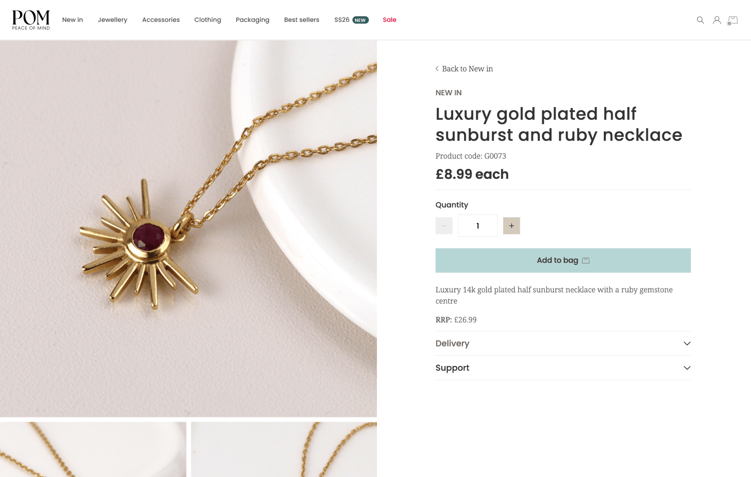 Screenshot of desktop device
