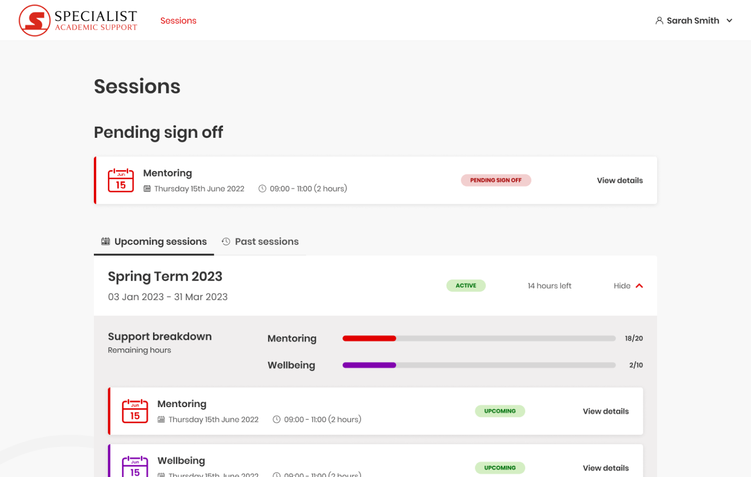 Screenshot of desktop device