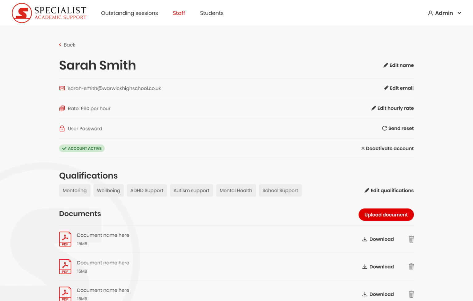 Screenshot of desktop device