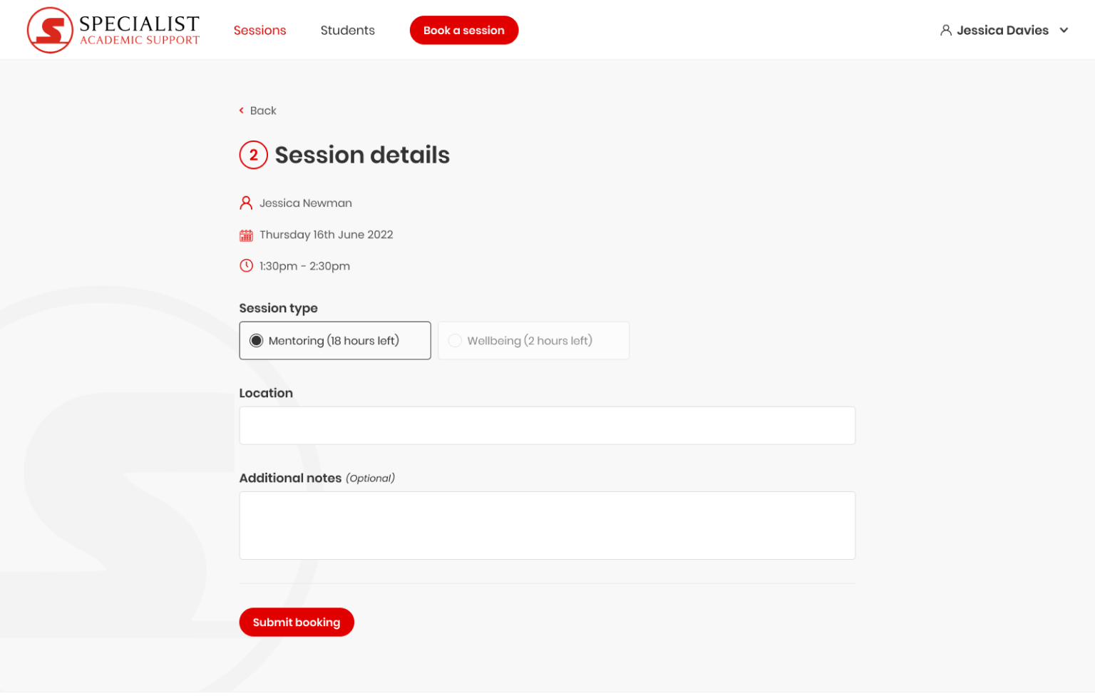 Screenshot of desktop device