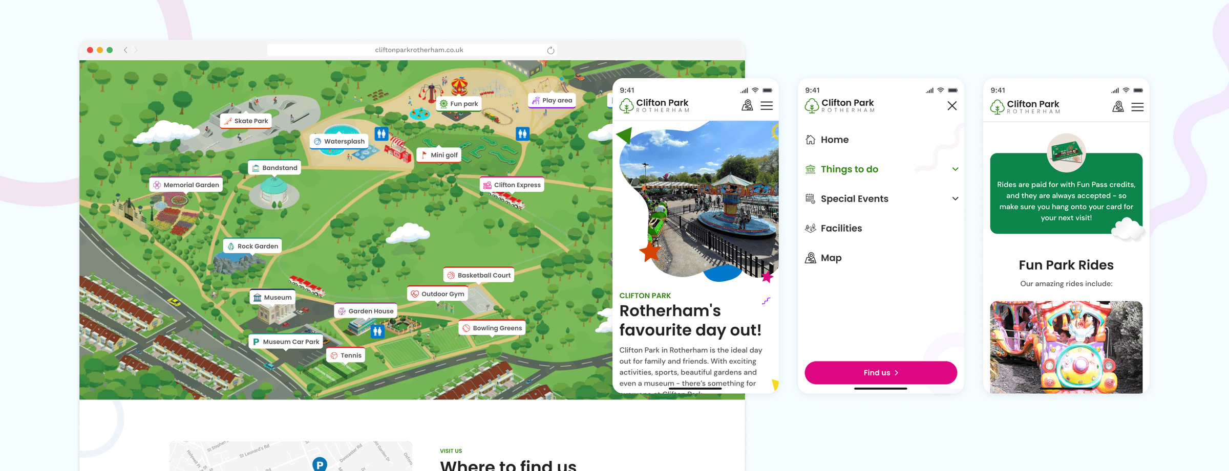 Screenshot of device