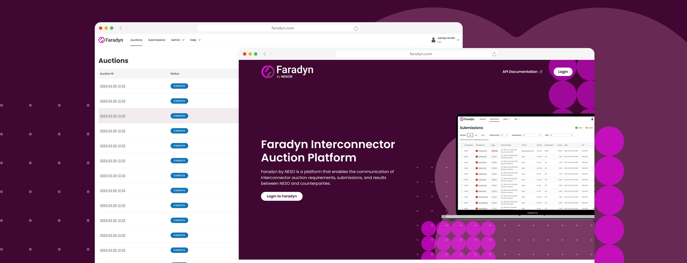 Screenshot of device