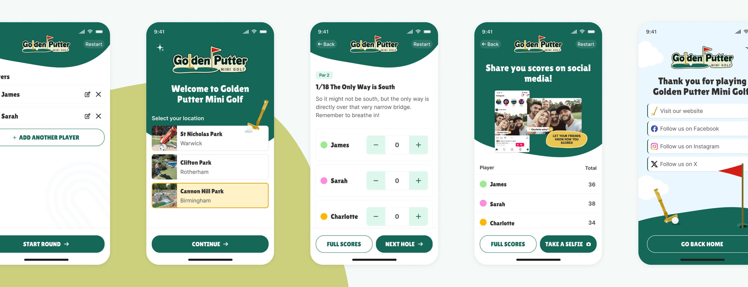 Screenshot of device