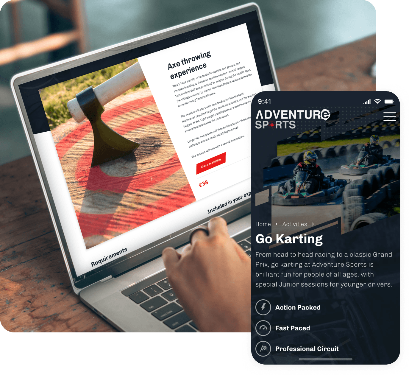 adventure sports mock up