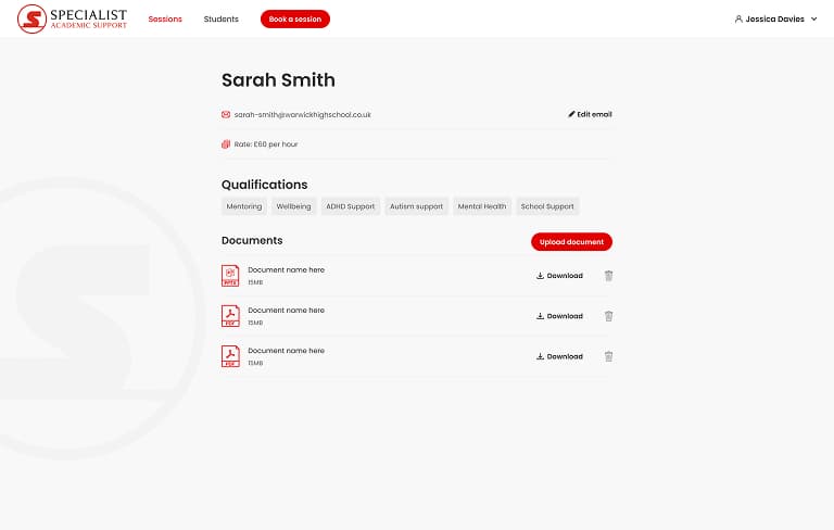 Screenshot of desktop device