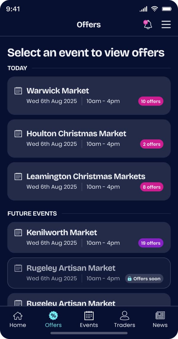 Screenshot of mobile device