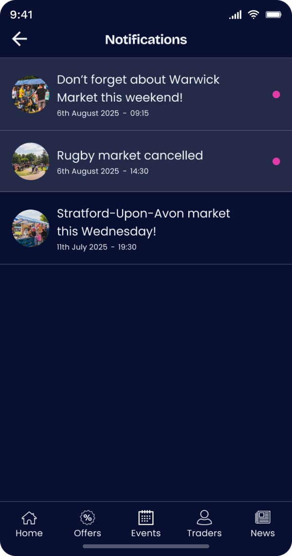 Screenshot of mobile device