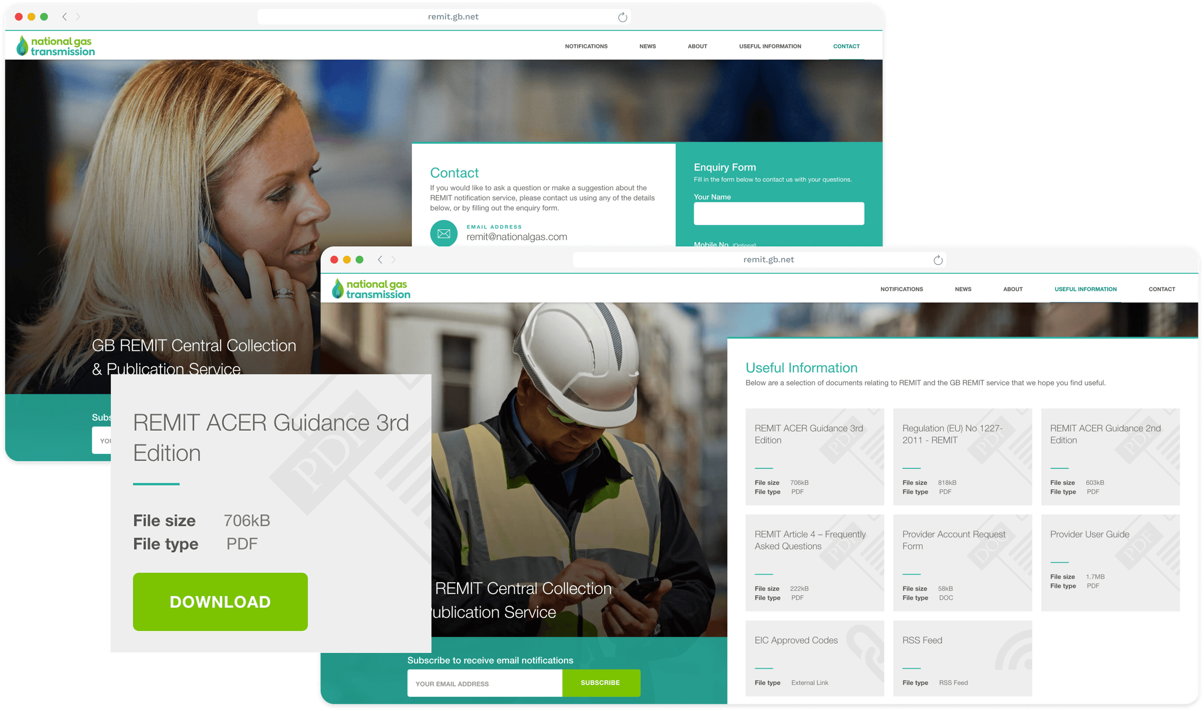 National Gas Transmission Mockup