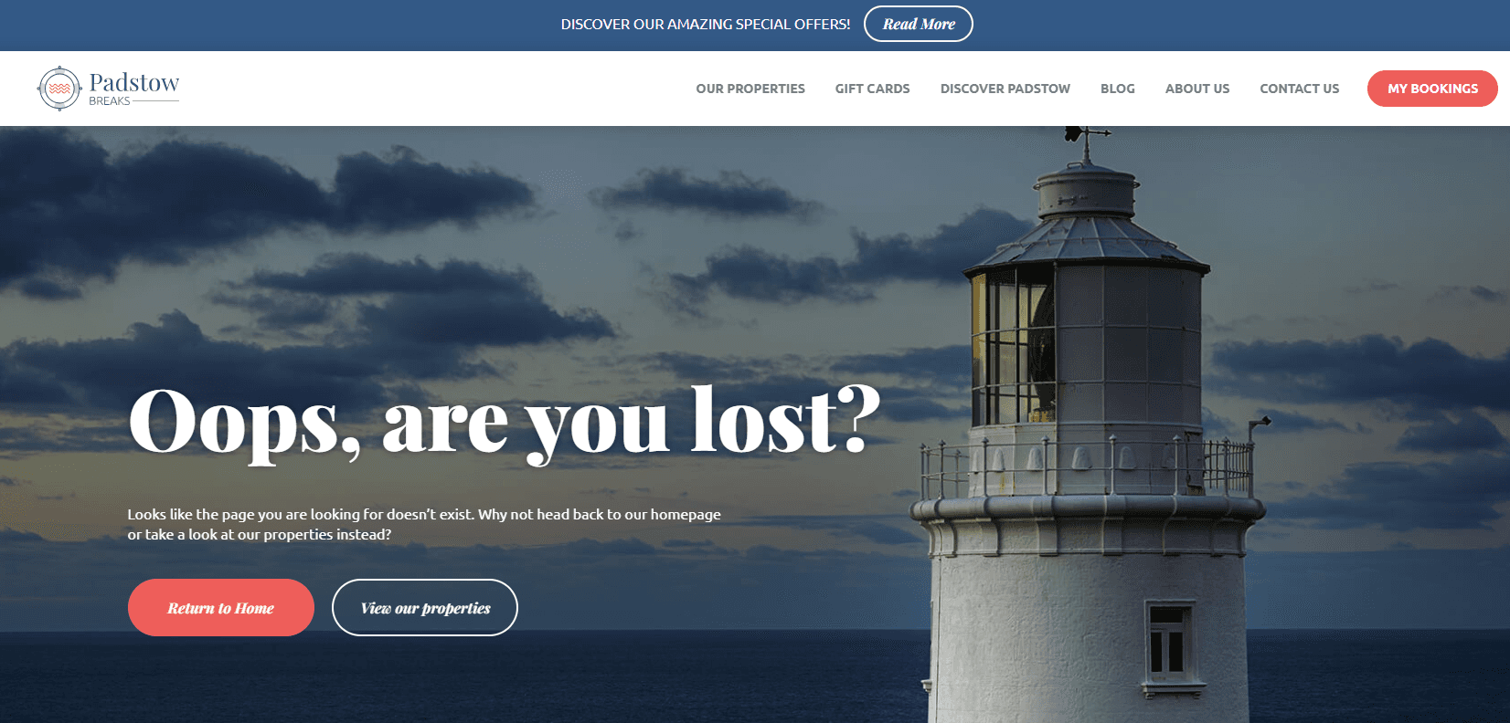 example of a 404 page