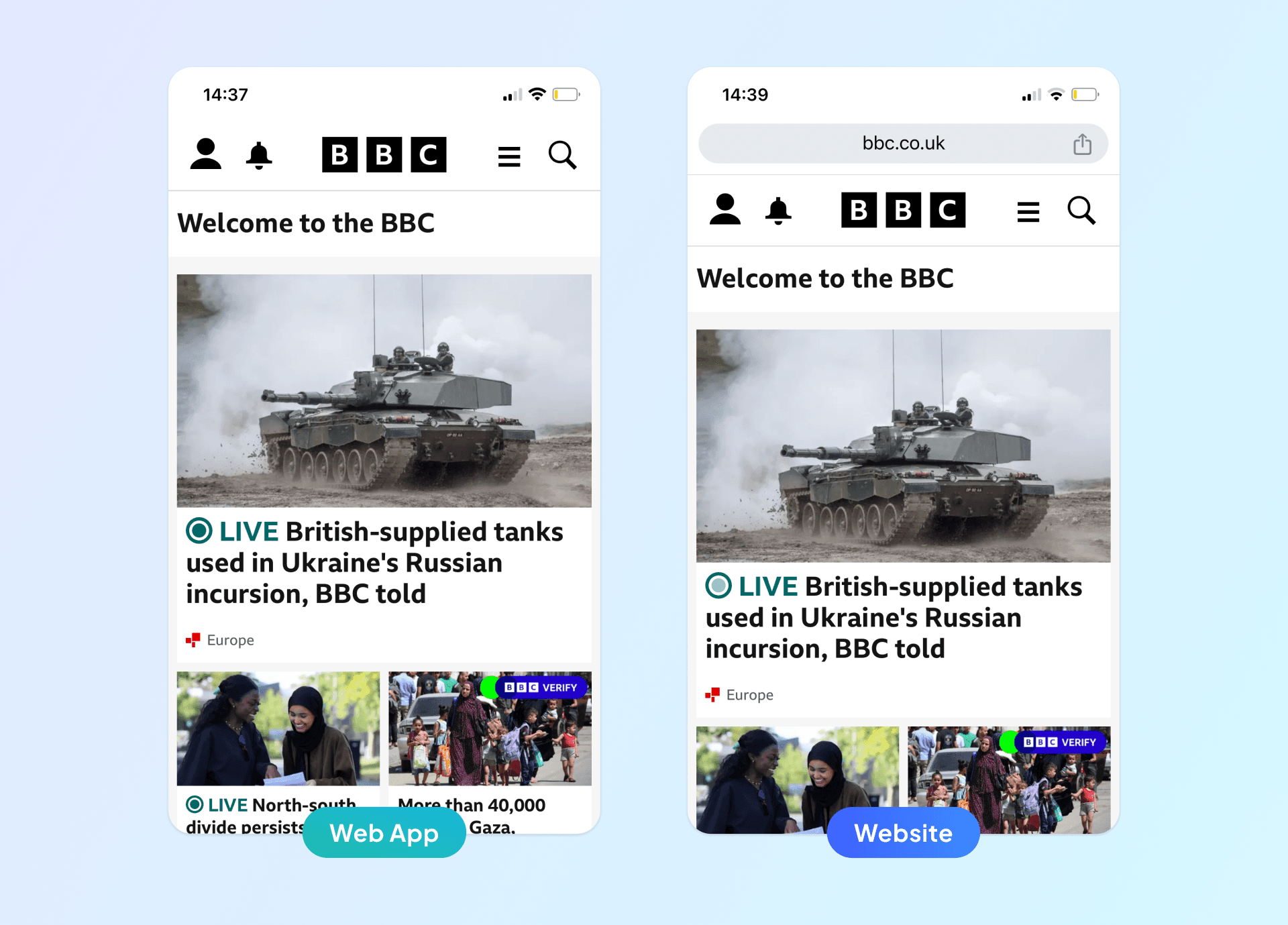 Web app vs website