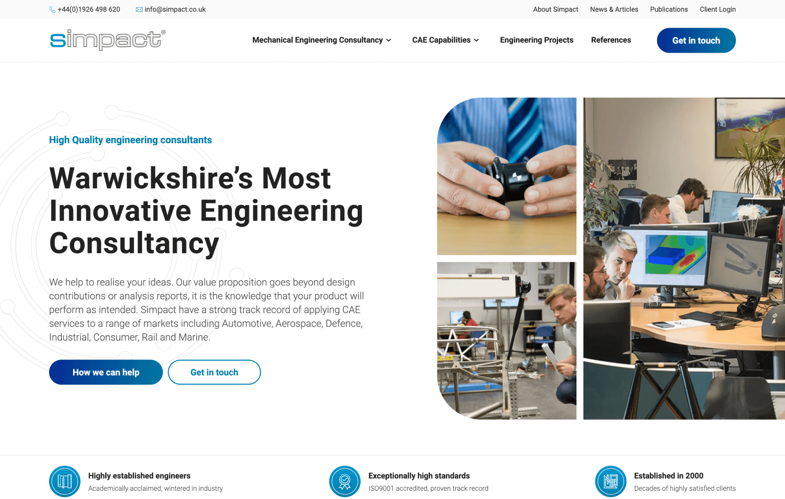 Screenshot of desktop device