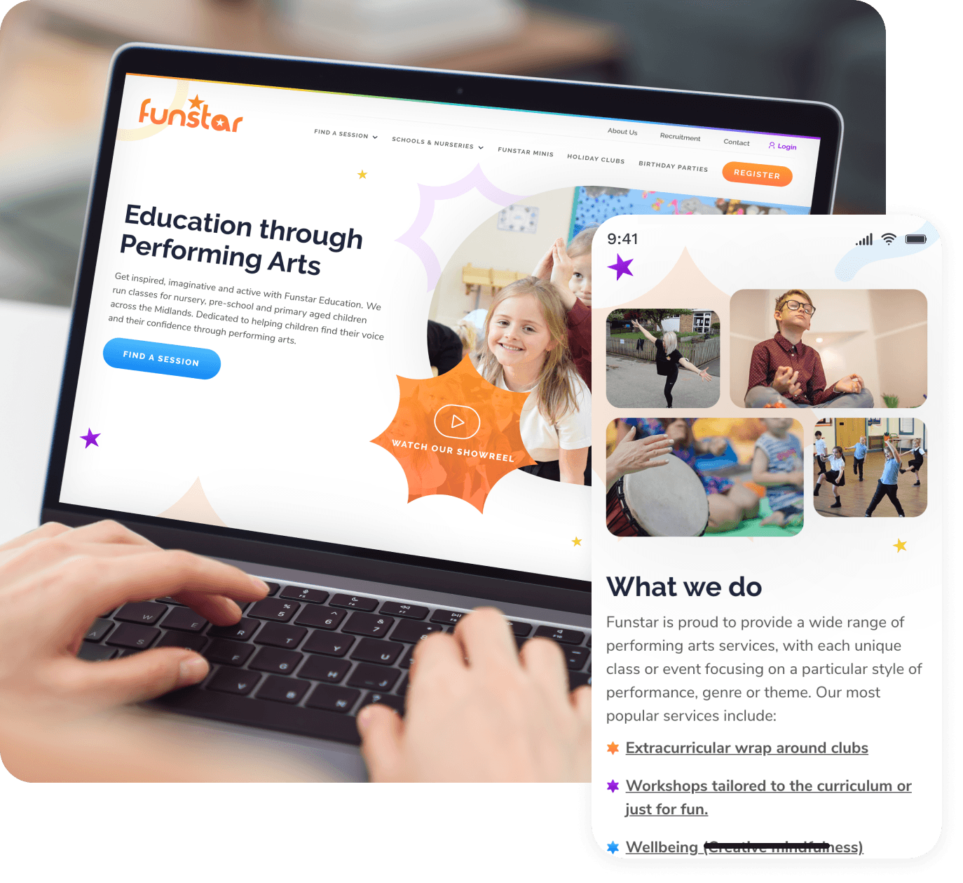 Website mockup
