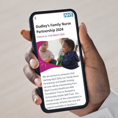 nhs app mockup