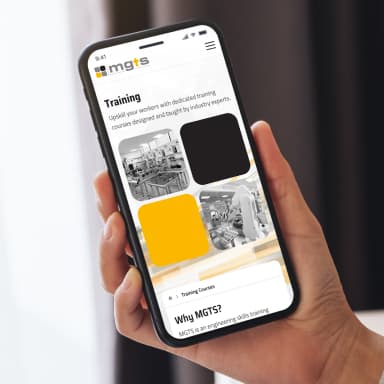 MGTS website mockup