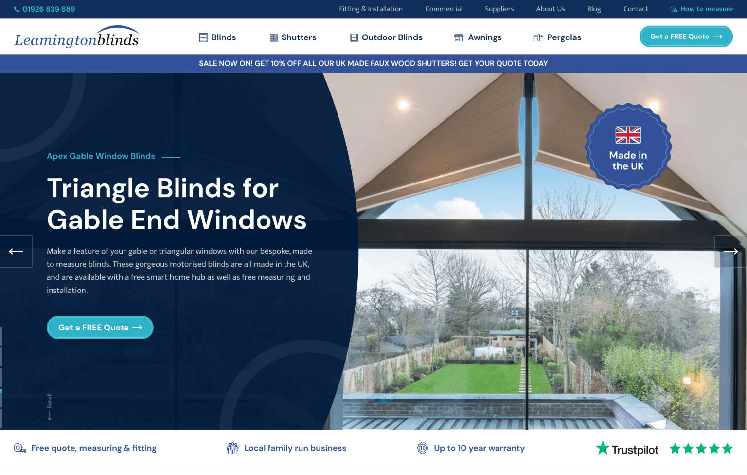 Screenshot of desktop device