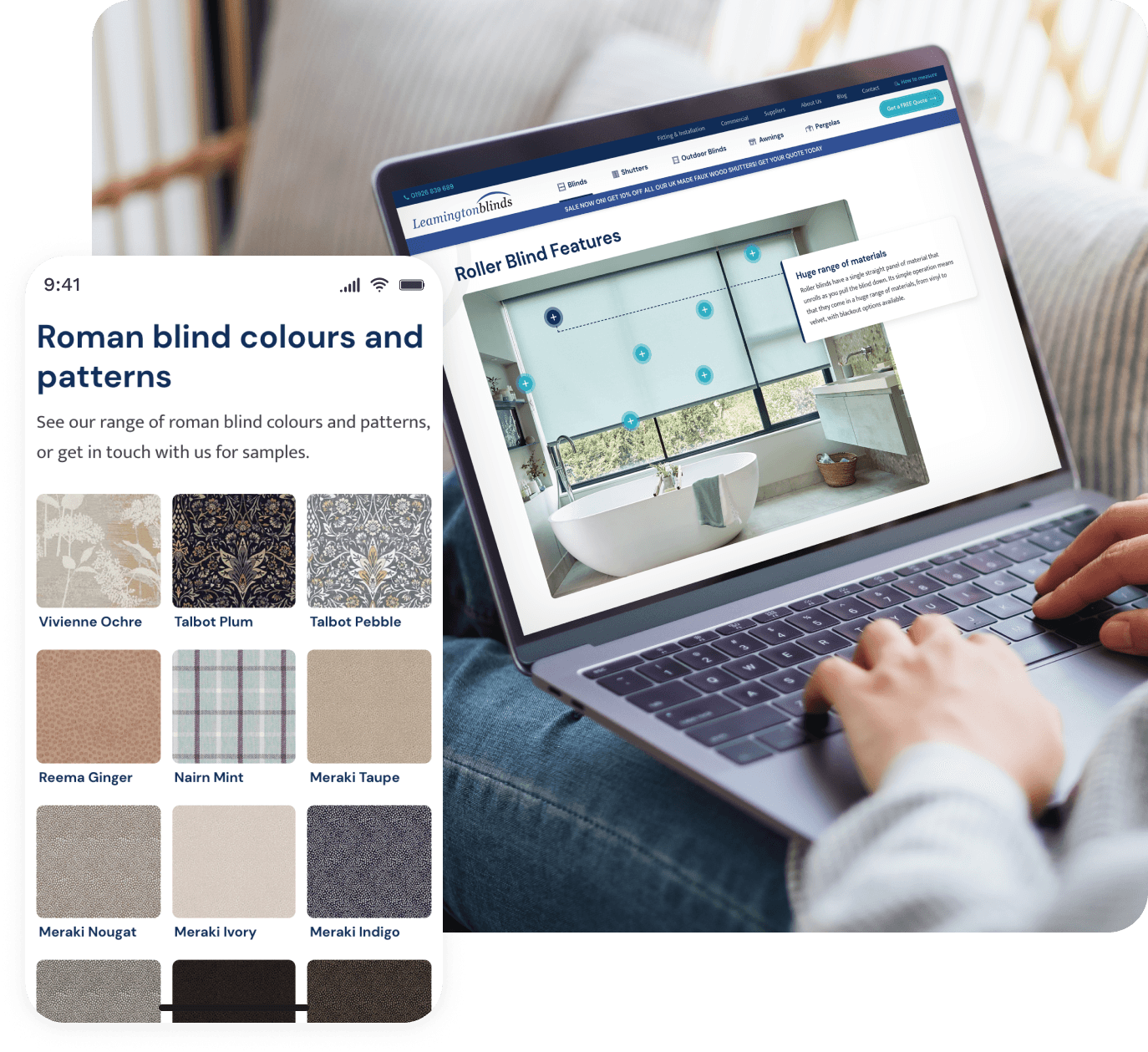 Leamington Blinds Mockup