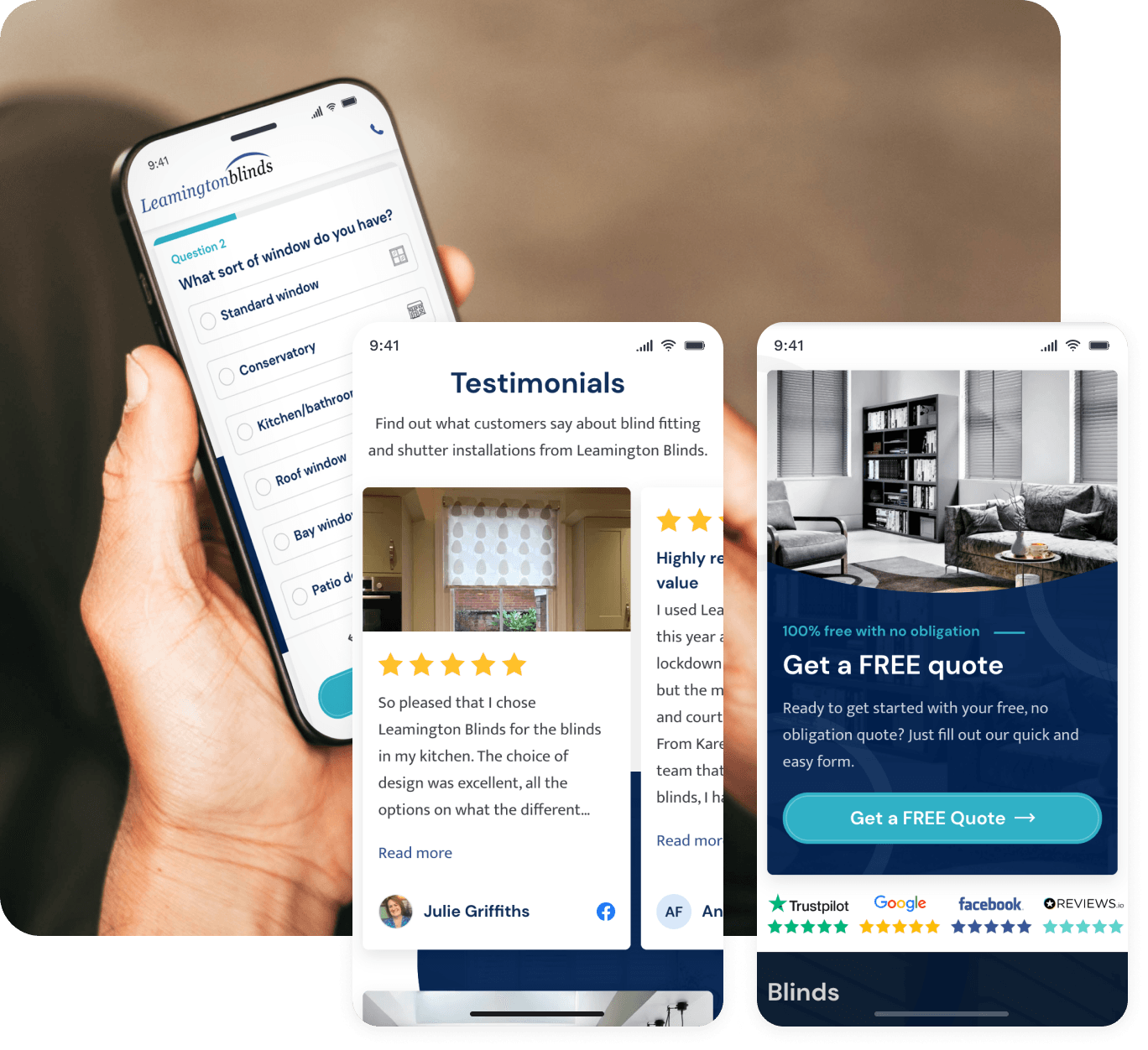 Leamington Blinds Mockup