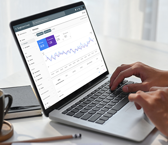 Website statistics from google search console