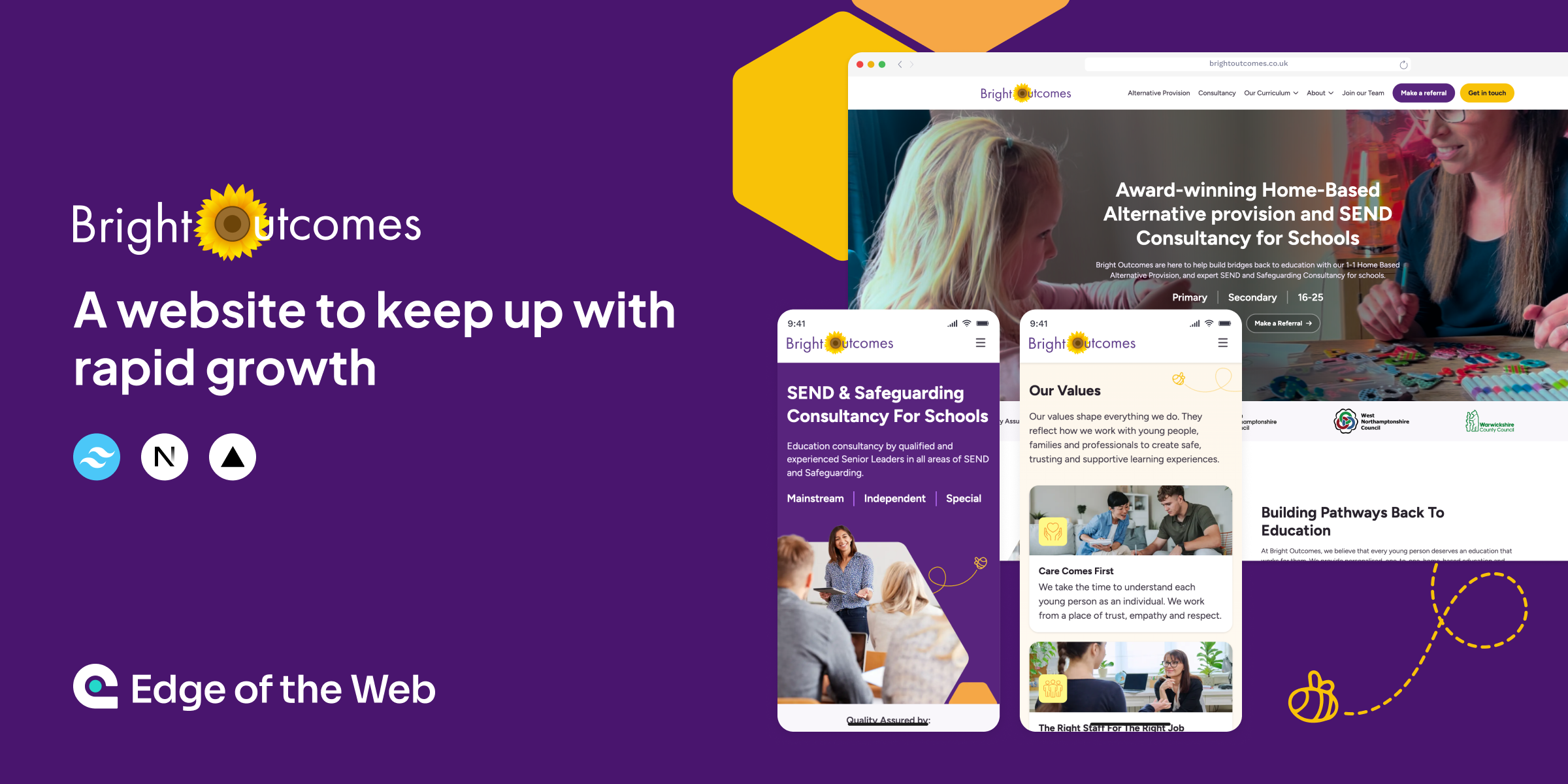 Case Study | Bright Outcomes | Edge of the Web