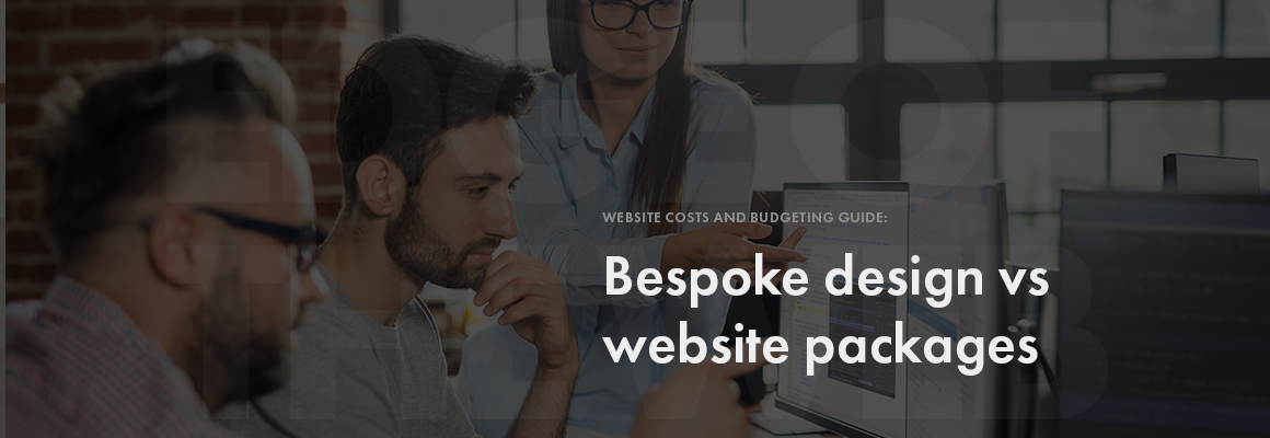 Bespoke web design vs packages