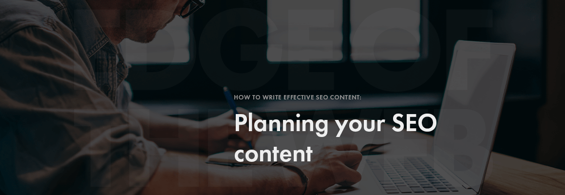 Planning your SEO content