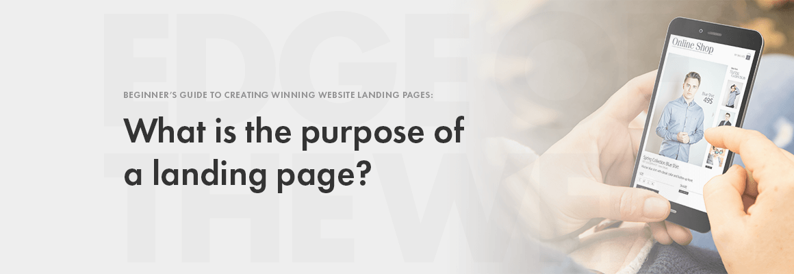 What is the purpose of a landing page