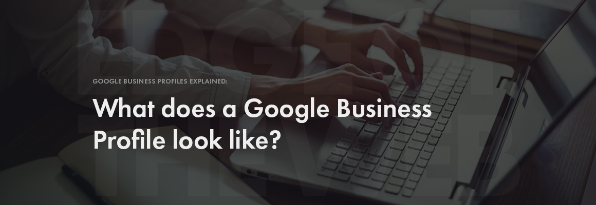 What does a Google Business Profile look like?