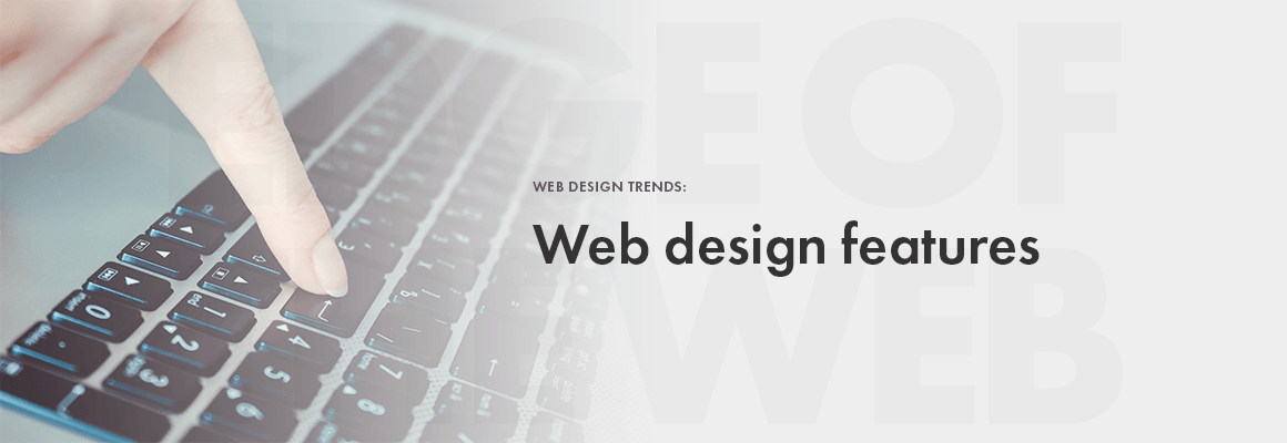 Web design features