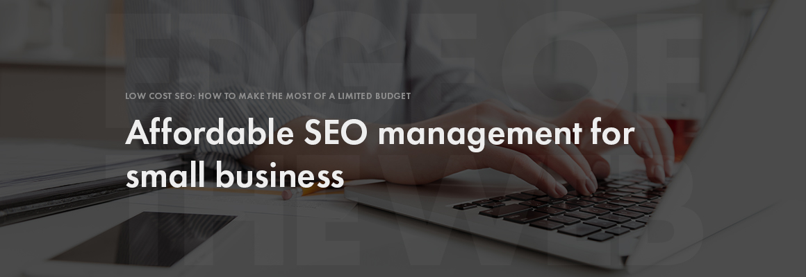 Affordable SEO management for small business