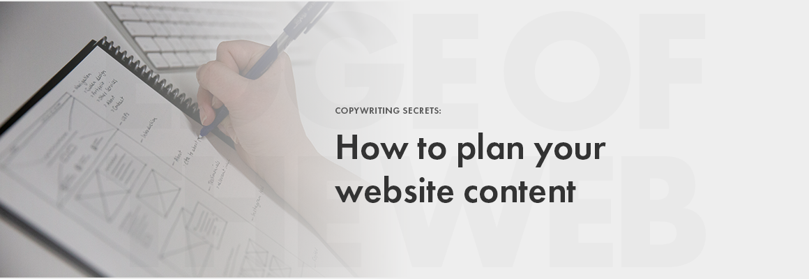 Planning your website content