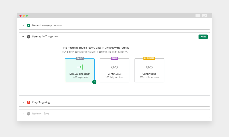 Setting up your Hotjar heatmap