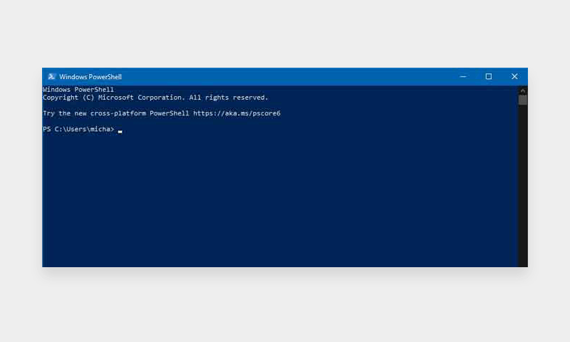 Powershell screenshot