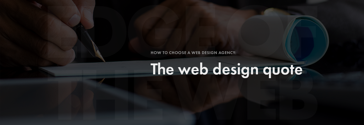 Web design quote