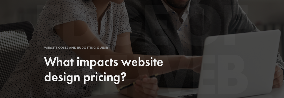 What impacts web design pricing