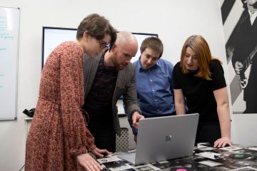 web team collaborating